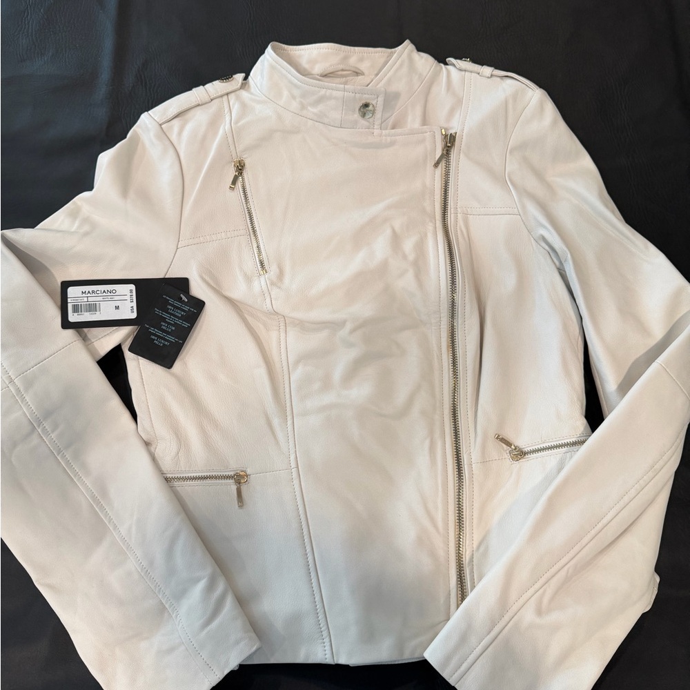 Marciano Women's White Leather Jacket